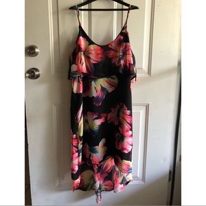 Floral High-Low Dress
